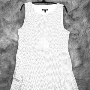 White polka dot dress